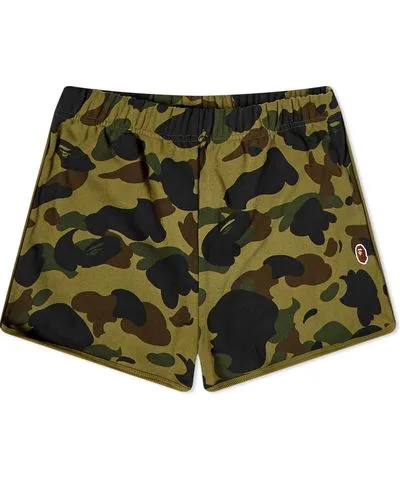 A Bathing Ape Women's 1st Camo Sweat Shorts