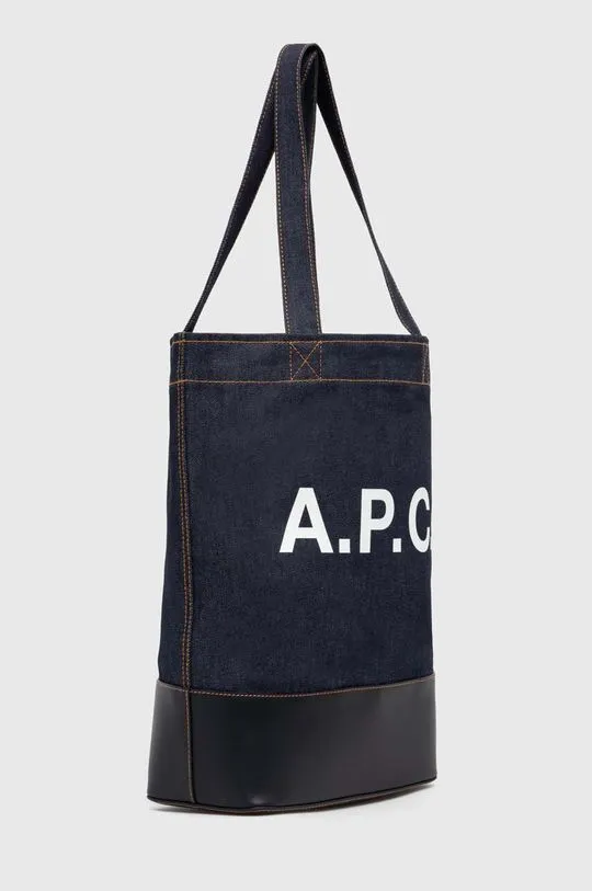 A.P.C. bag tote axel navy blue color CODDP-M61444