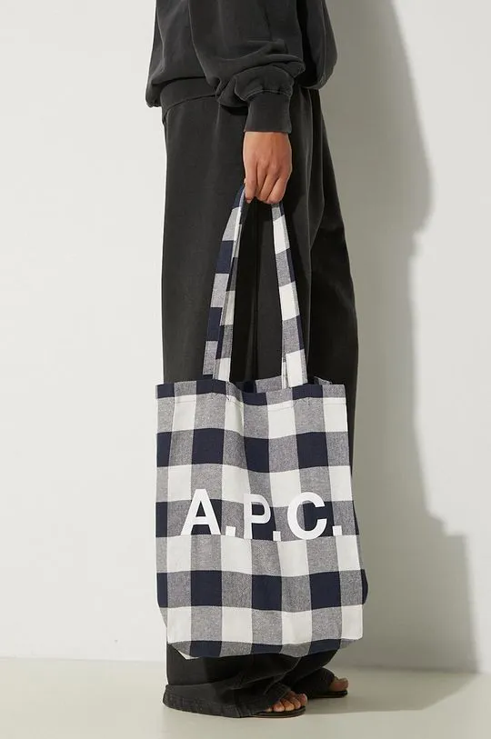 A.P.C. handbag Tote Lou navy blue color COGZX-M61442