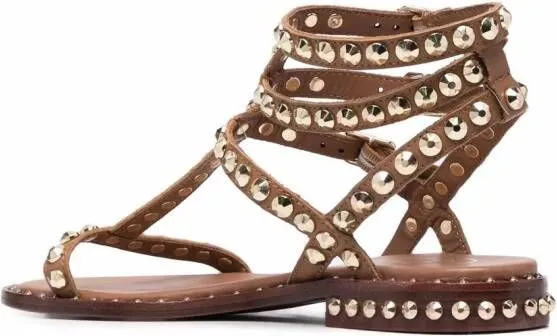 Ash Ariel rockstud-embellished sandals Brown