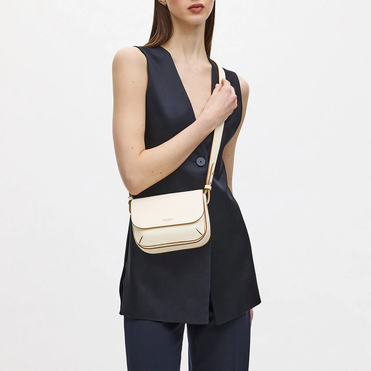 ASPINAL OF LONDON ONLINE EXCLUSIVE Ella Crossbody Bag - Ivory