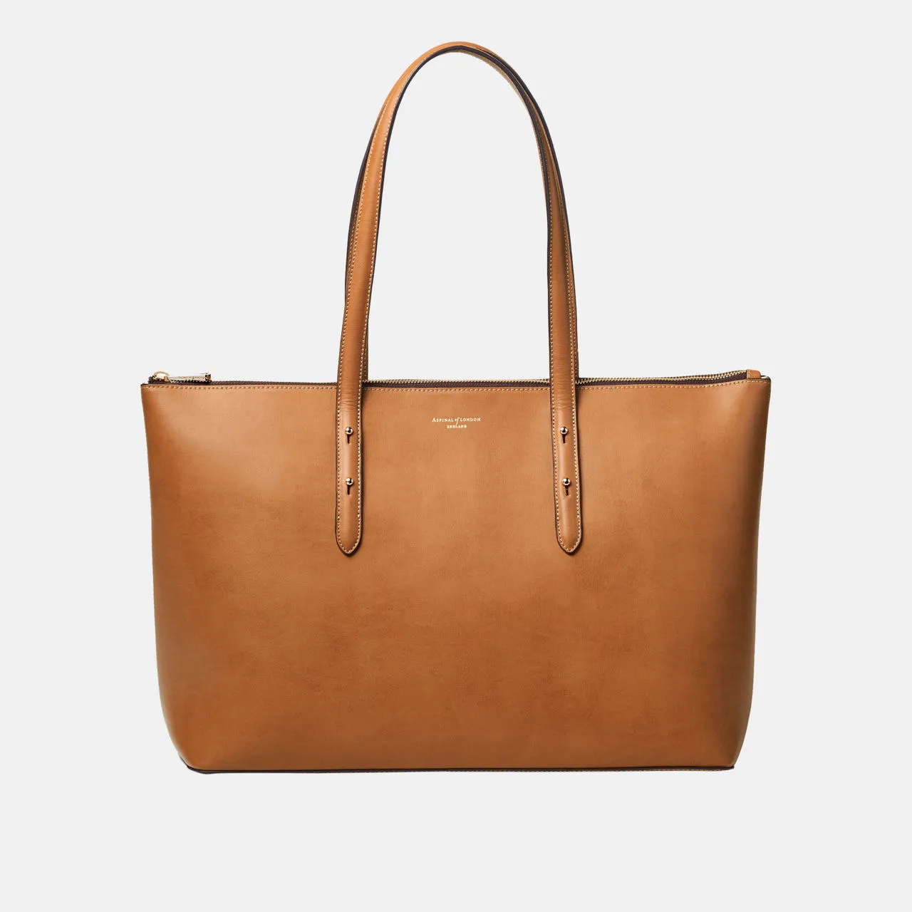 ASPINAL OF LONDON ONLINE EXCLUSIVE Regent Zipped Tote Bag - Tan