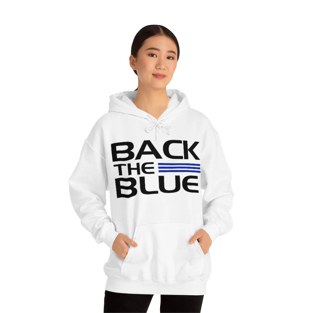 Back The Blue Hooded Sweatshirt