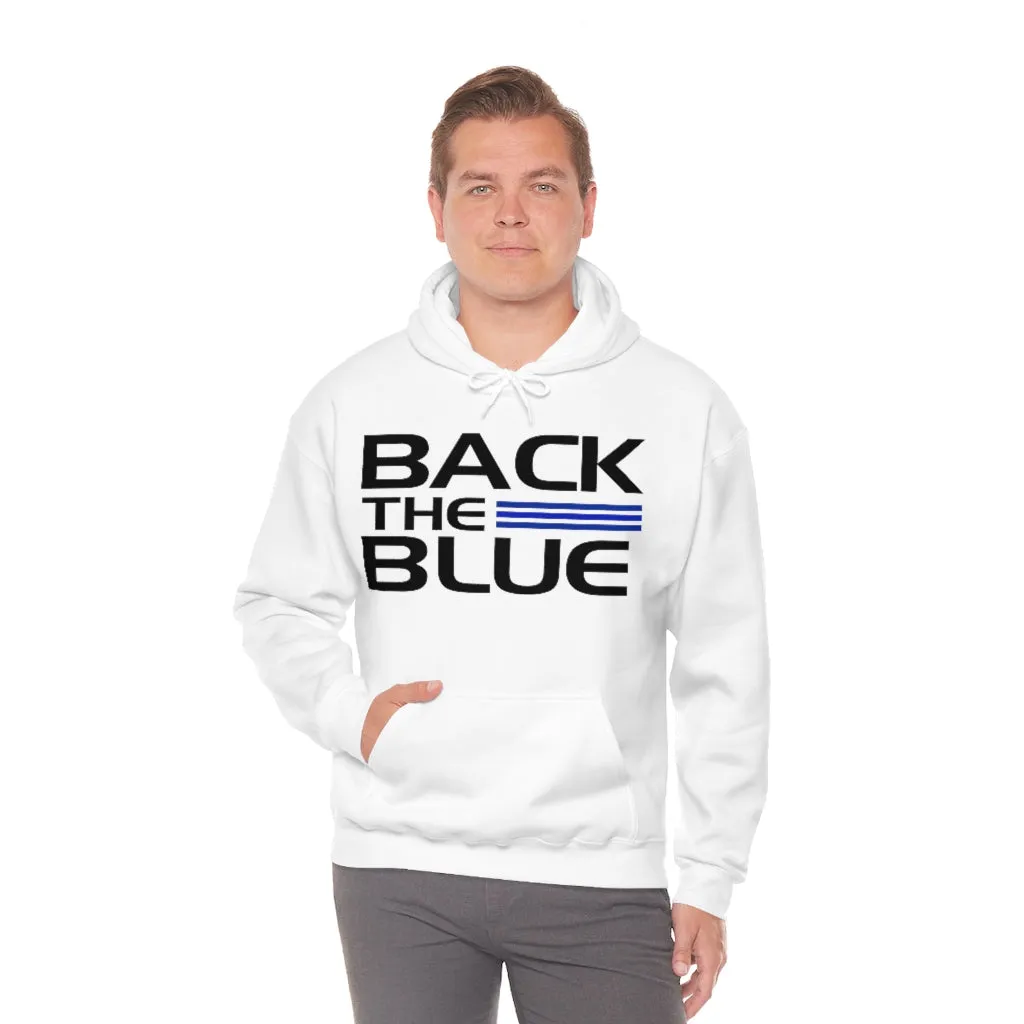 Back The Blue Hooded Sweatshirt