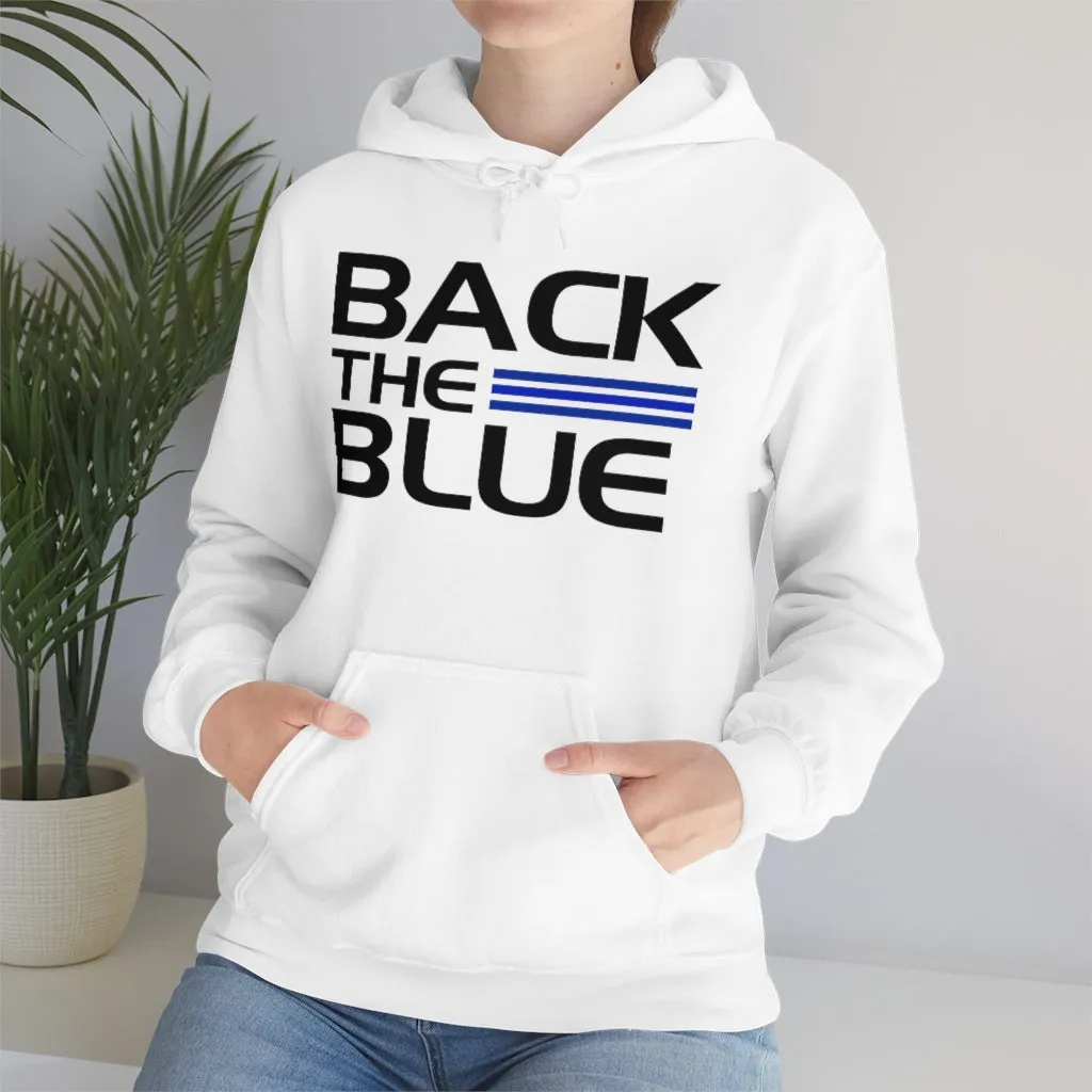 Back The Blue Hooded Sweatshirt