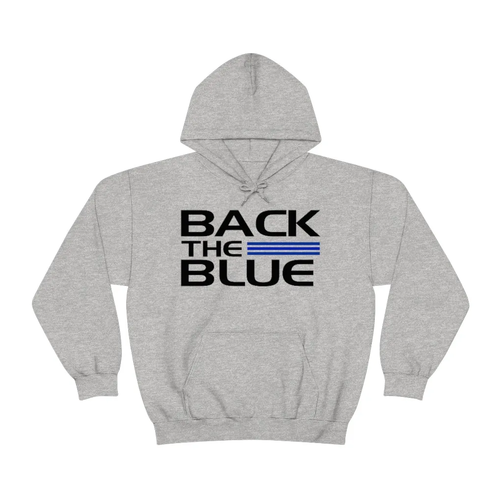 Back The Blue Hooded Sweatshirt