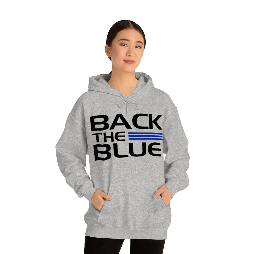 Back The Blue Hooded Sweatshirt