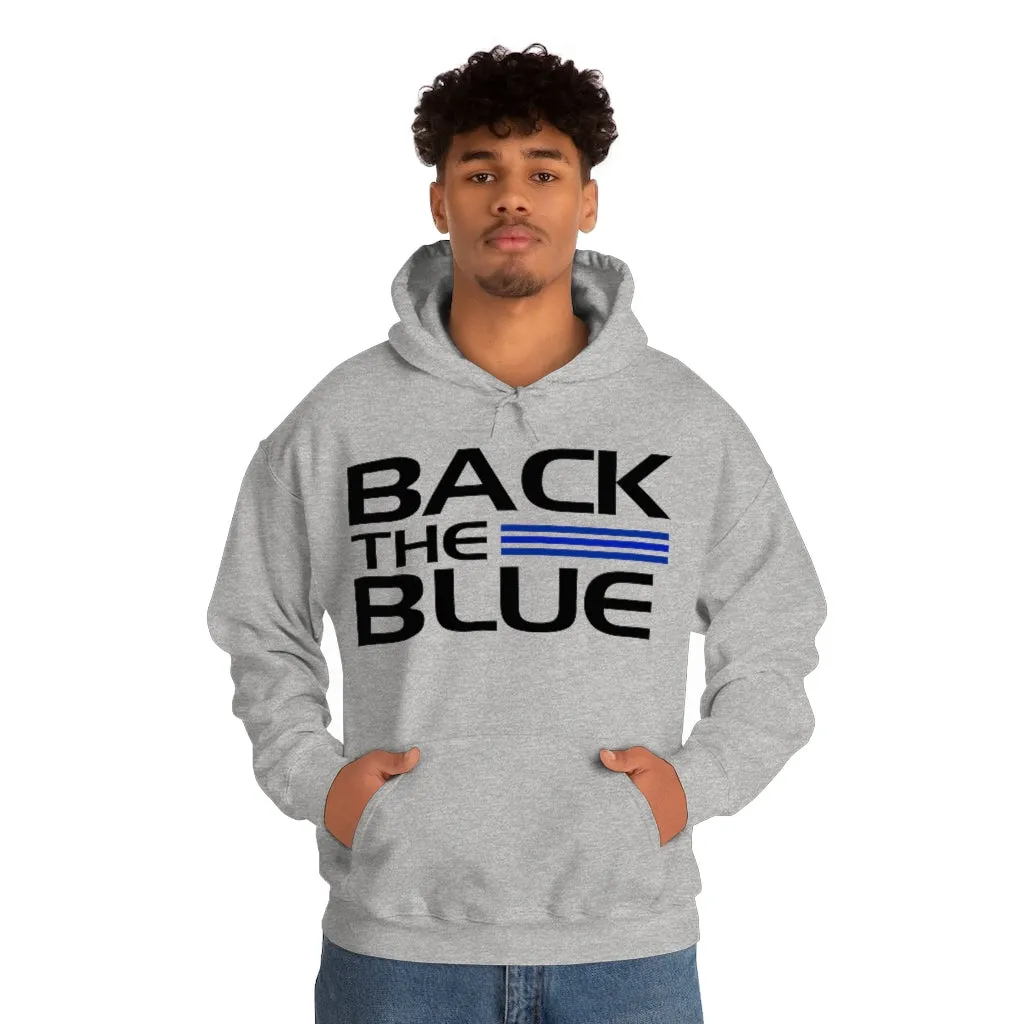 Back The Blue Hooded Sweatshirt