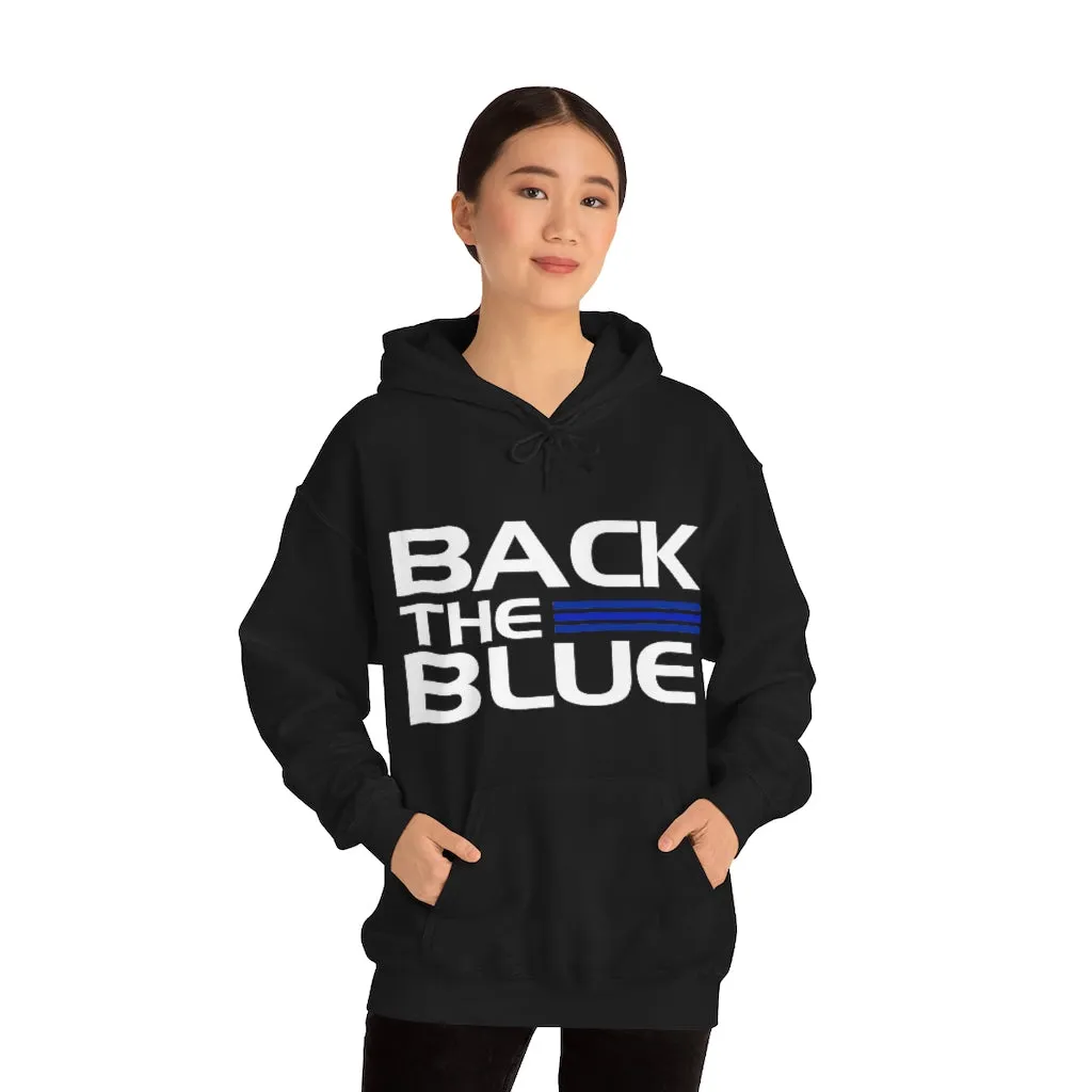 Back The Blue Hooded Sweatshirt