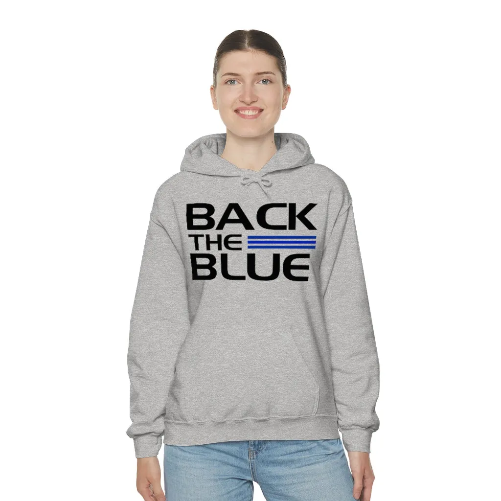 Back The Blue Hooded Sweatshirt