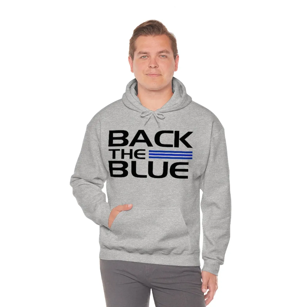 Back The Blue Hooded Sweatshirt