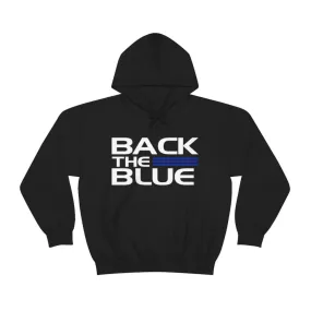 Back The Blue Hooded Sweatshirt