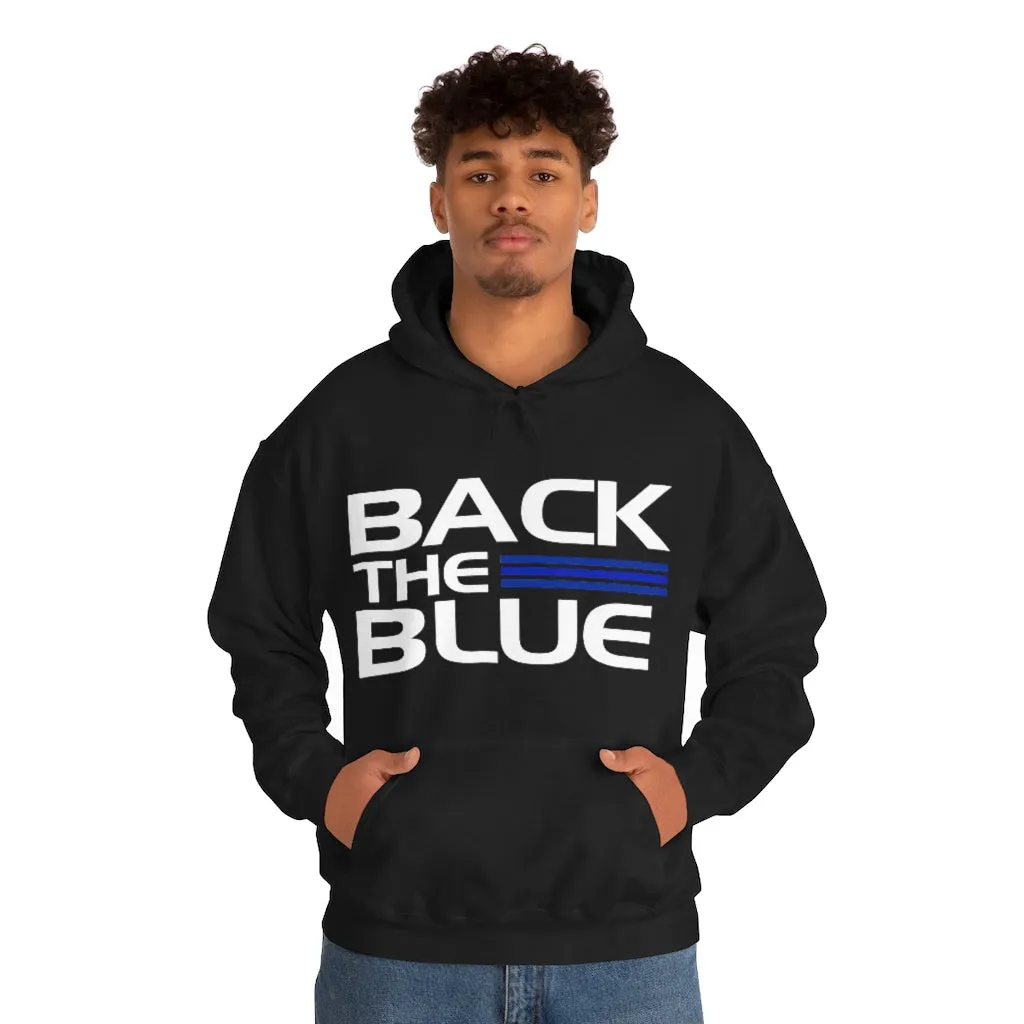 Back The Blue Hooded Sweatshirt