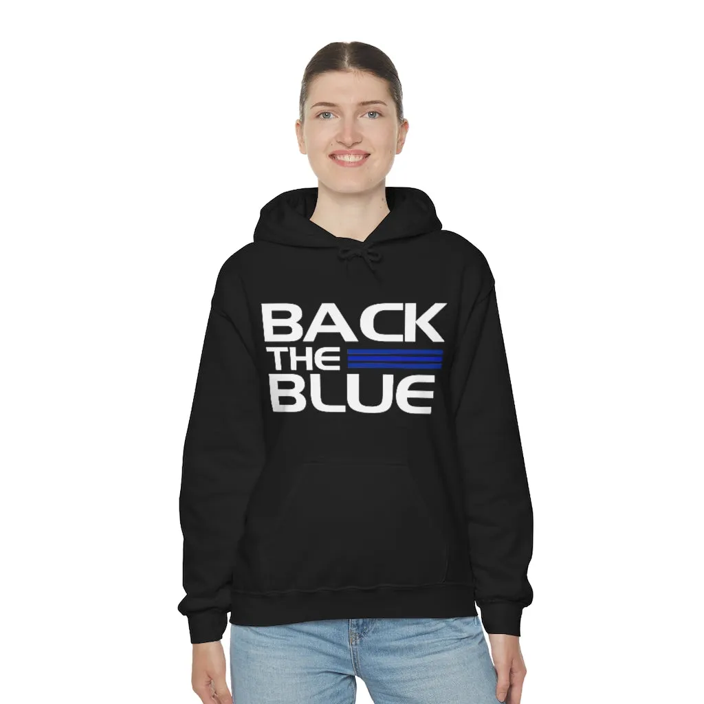 Back The Blue Hooded Sweatshirt