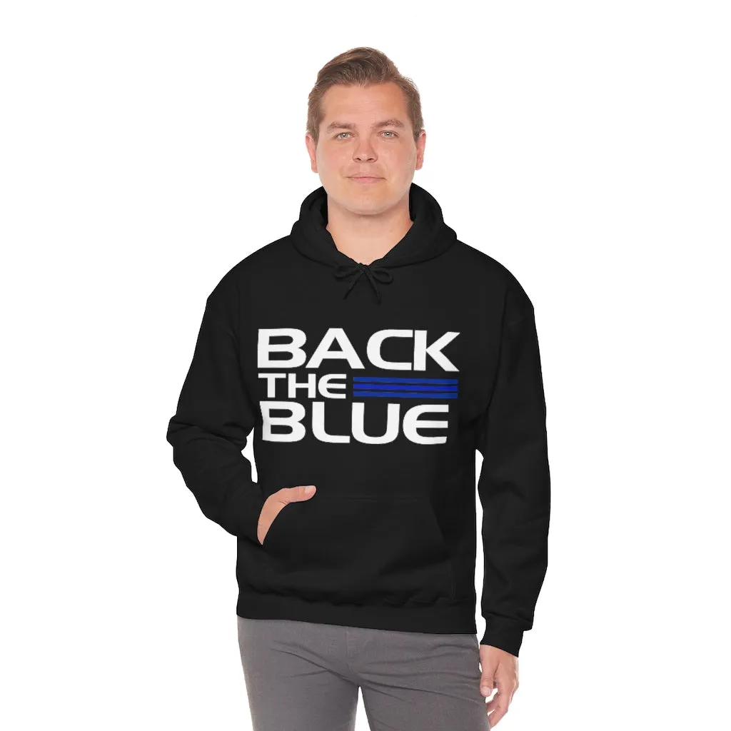 Back The Blue Hooded Sweatshirt