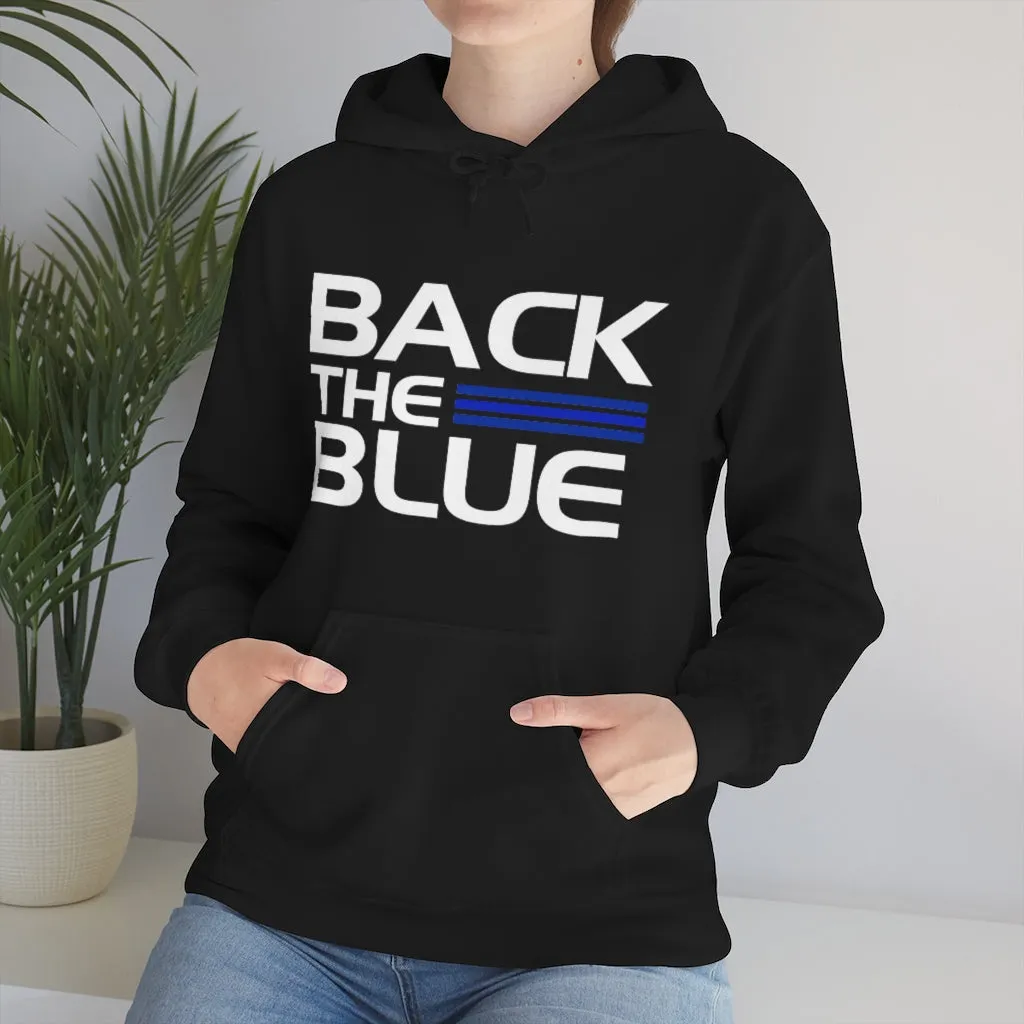 Back The Blue Hooded Sweatshirt