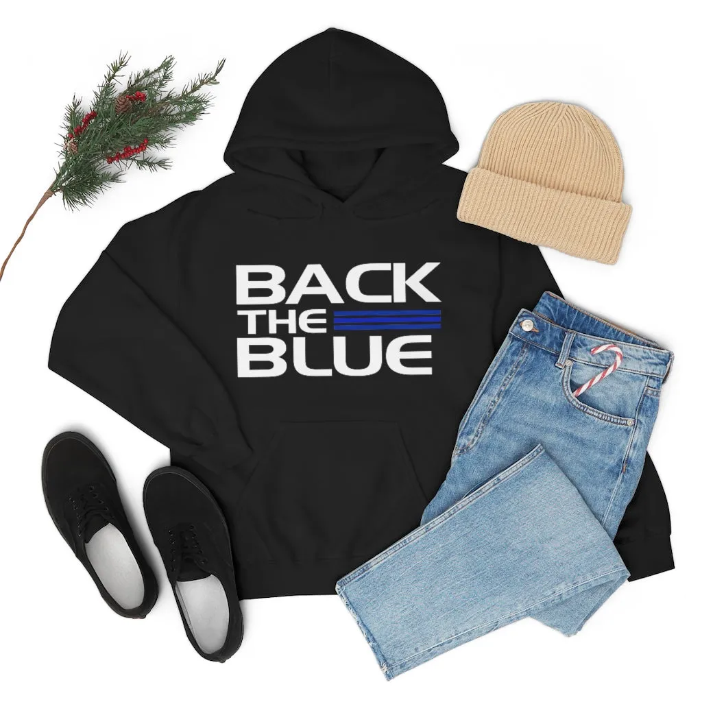 Back The Blue Hooded Sweatshirt