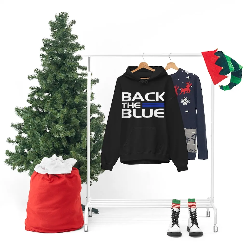 Back The Blue Hooded Sweatshirt