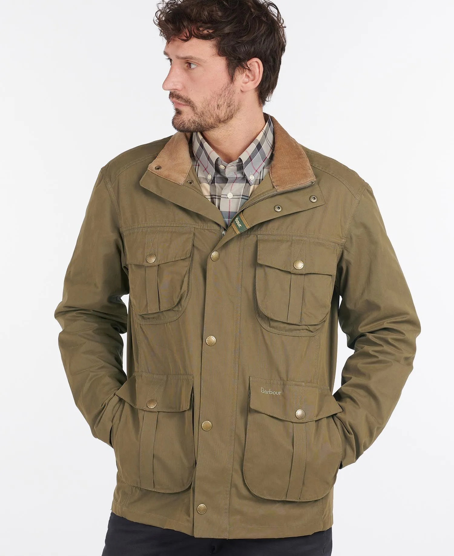 Barbour Sanderling Casual Jacket Dark Sand Men's - A One Clothing