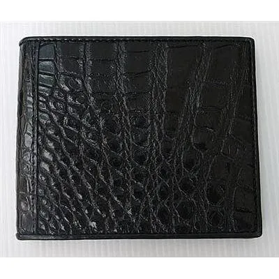 Black Belly Crocodile Skin Wallet