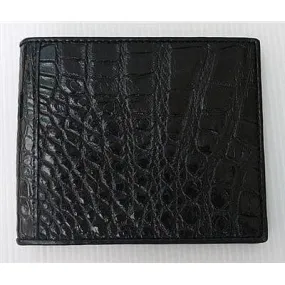 Black Belly Crocodile Skin Wallet