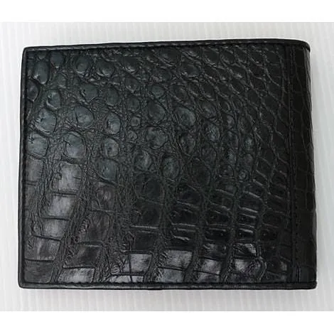 Black Belly Crocodile Skin Wallet