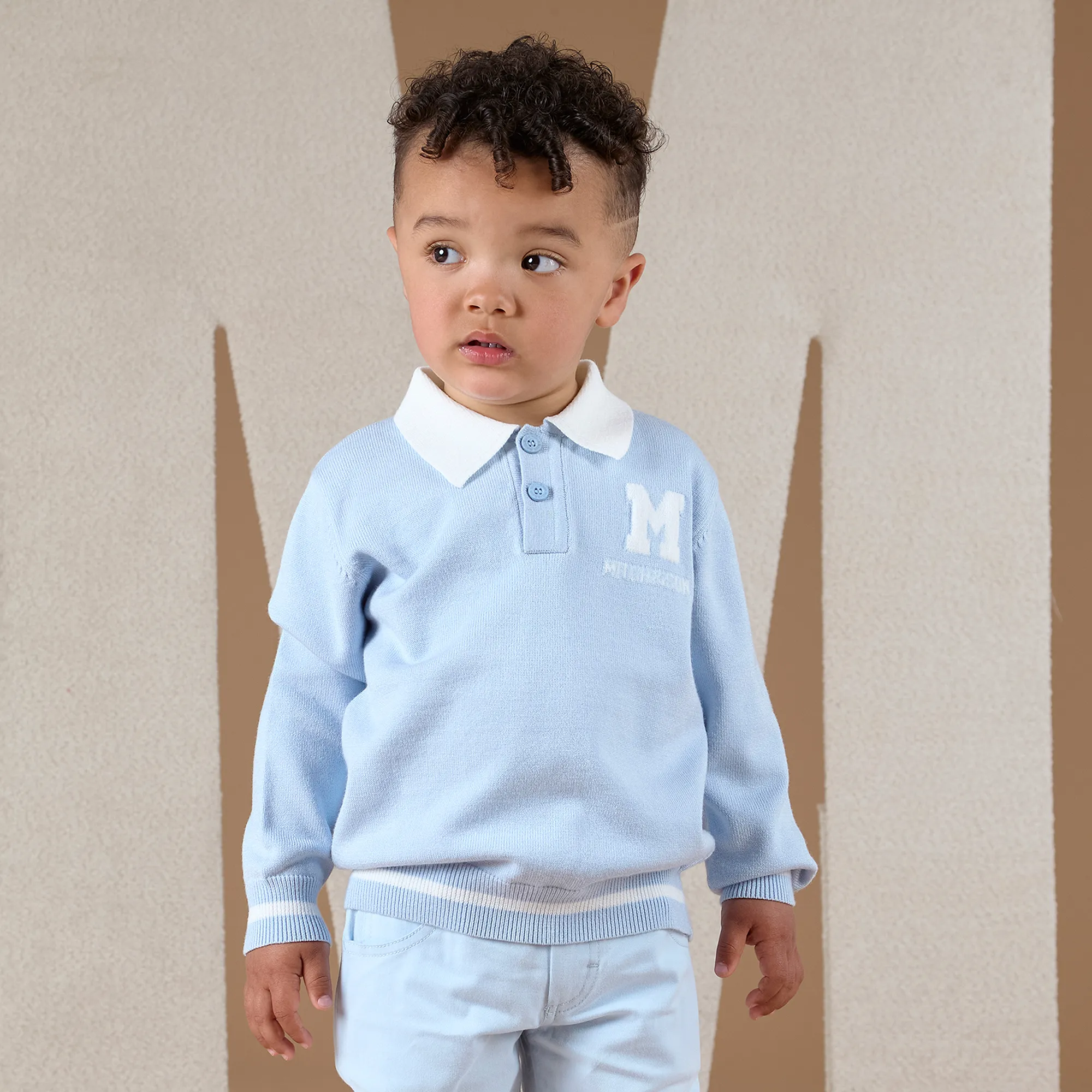 Boys Blue Knitted Sweater