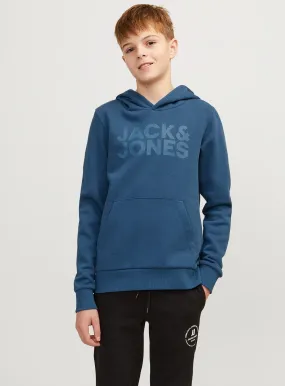 Buy JACK & JONES JUNIOR Logo Hooded Sweatshirt 8 years | Jumpers and hoodies | Tu