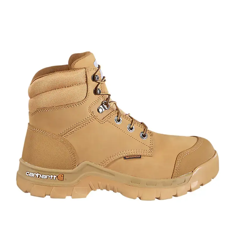 CARHARTT RUGGED FLEX WATERPROOF 6 SOFT TOE WORK BOOT 9.5W WHEAT NUBUCK