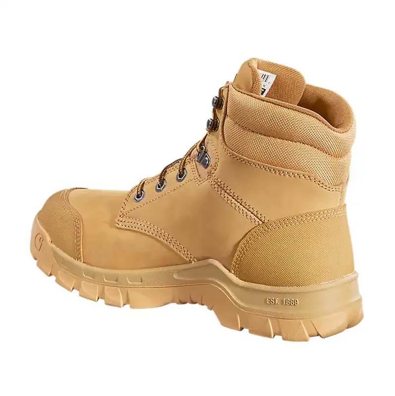 CARHARTT RUGGED FLEX WATERPROOF 6 SOFT TOE WORK BOOT 9.5W WHEAT NUBUCK