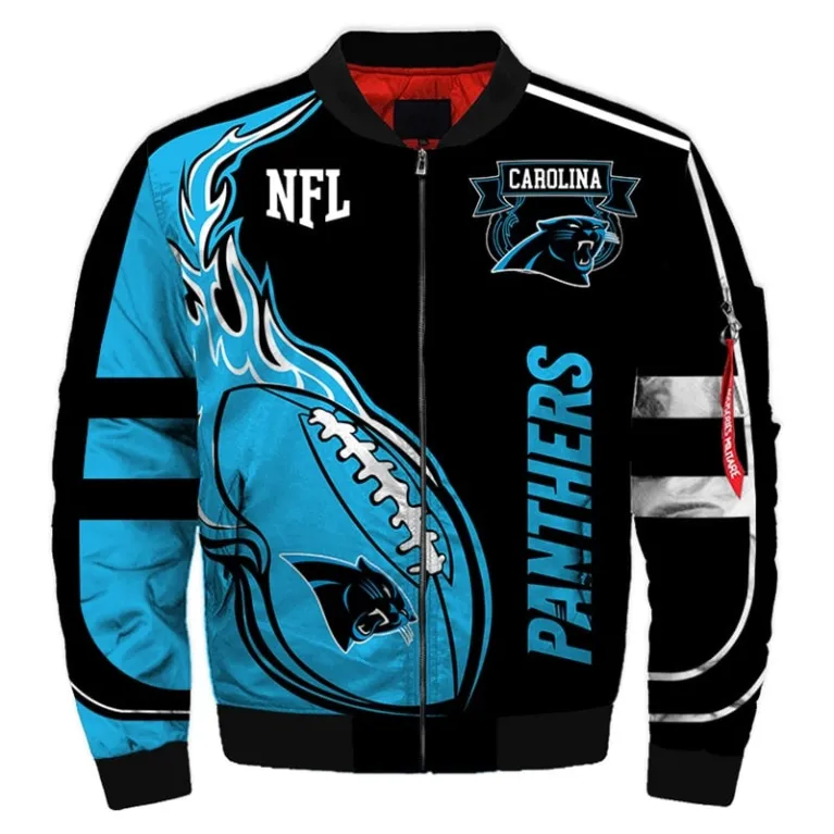 Carolina Panthers Boris Printed Bomber Jacket - William Jacket