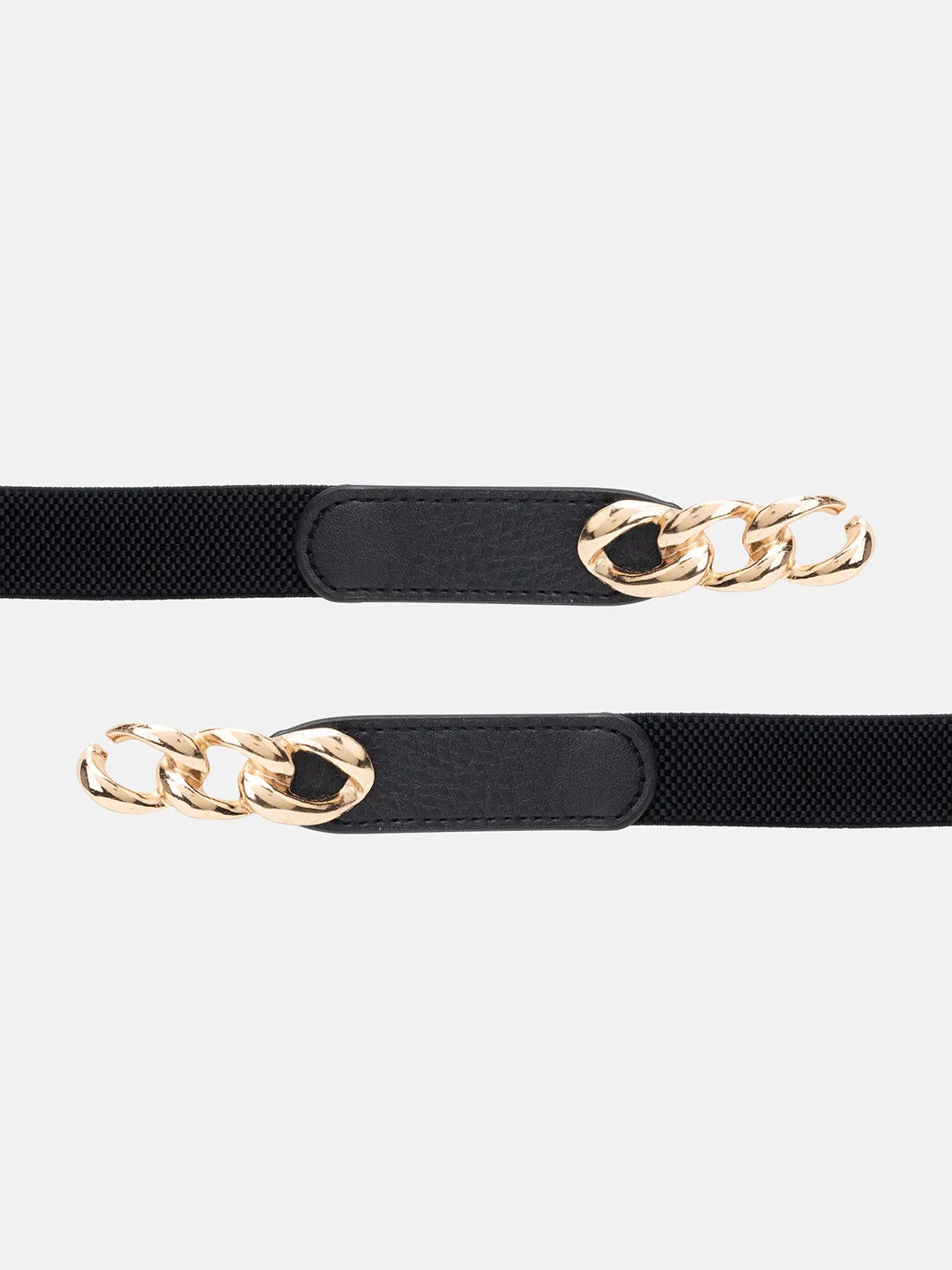 Chain Buckle Stretch Adjustable Waist Belt