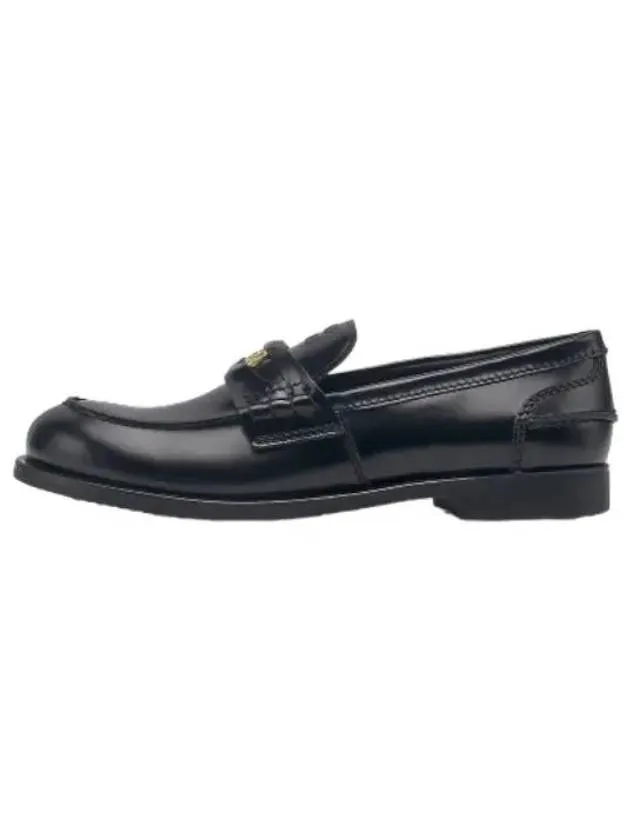 coin penny loafers black shoes