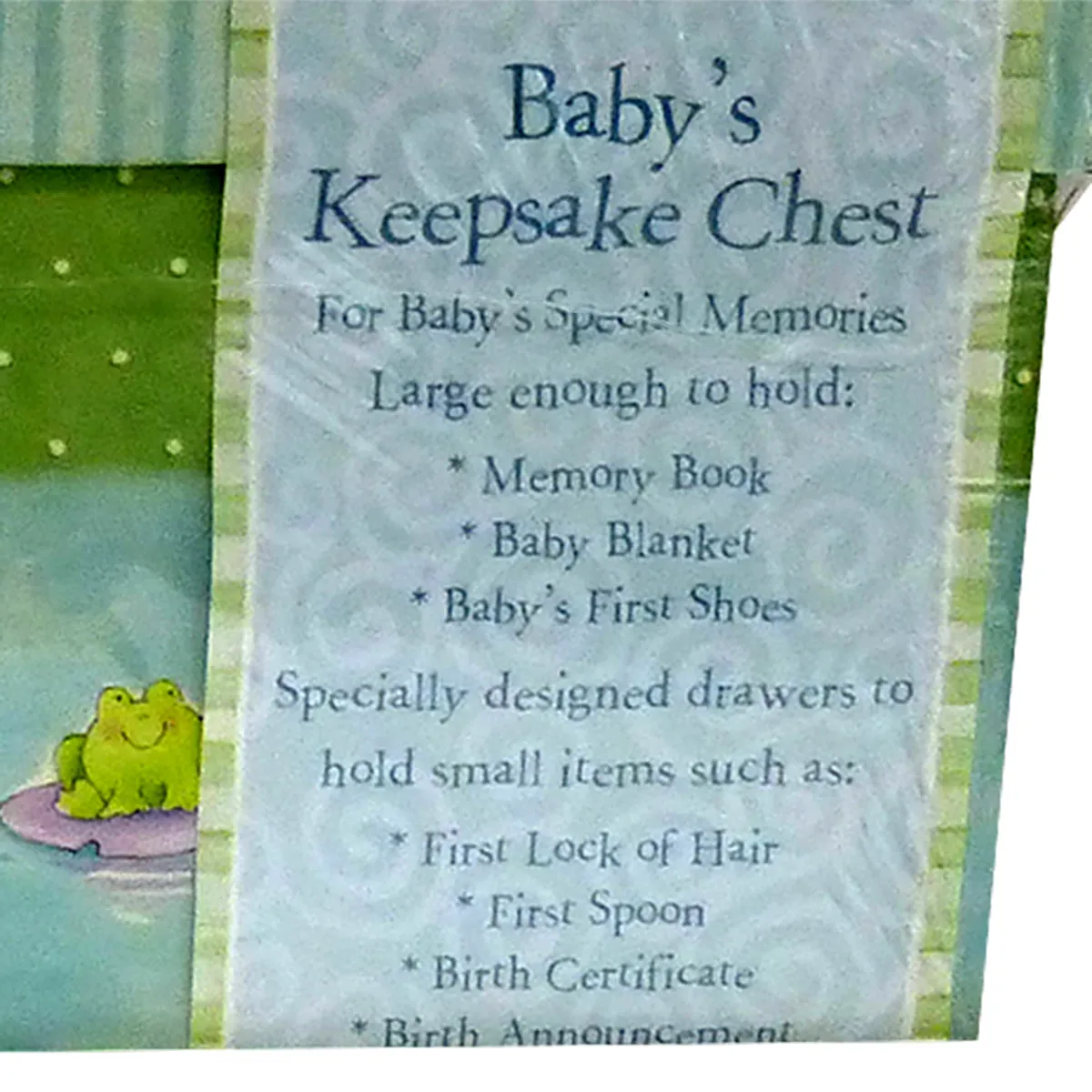 CR Gibson Baby's Keepsake Chest Little Pond Memories