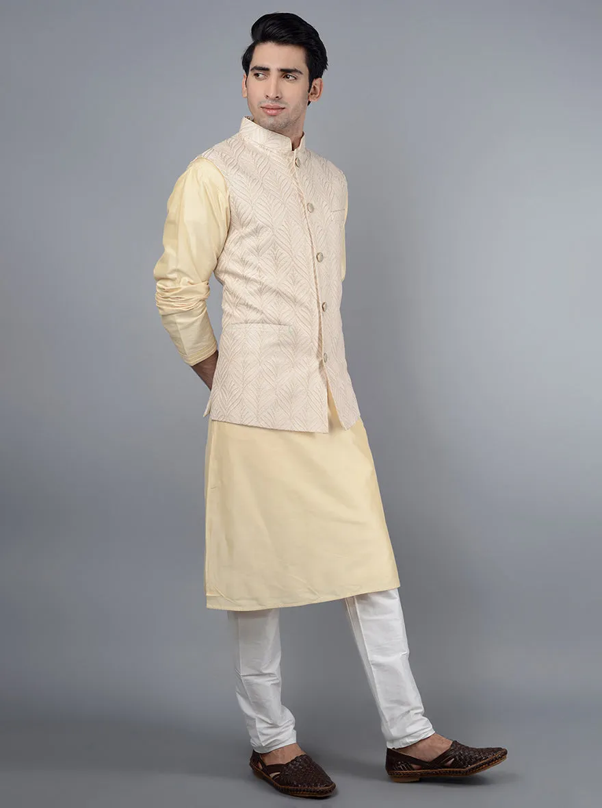 Cream Bandhgala Jacket | TULA