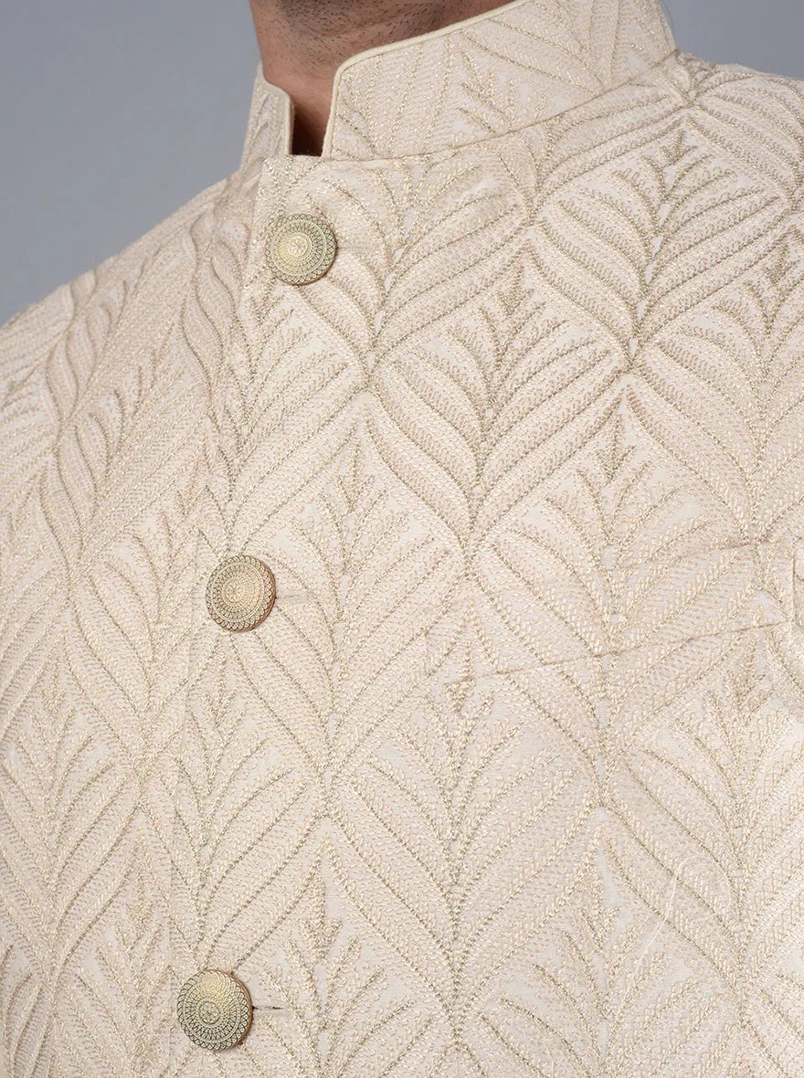 Cream Bandhgala Jacket | TULA