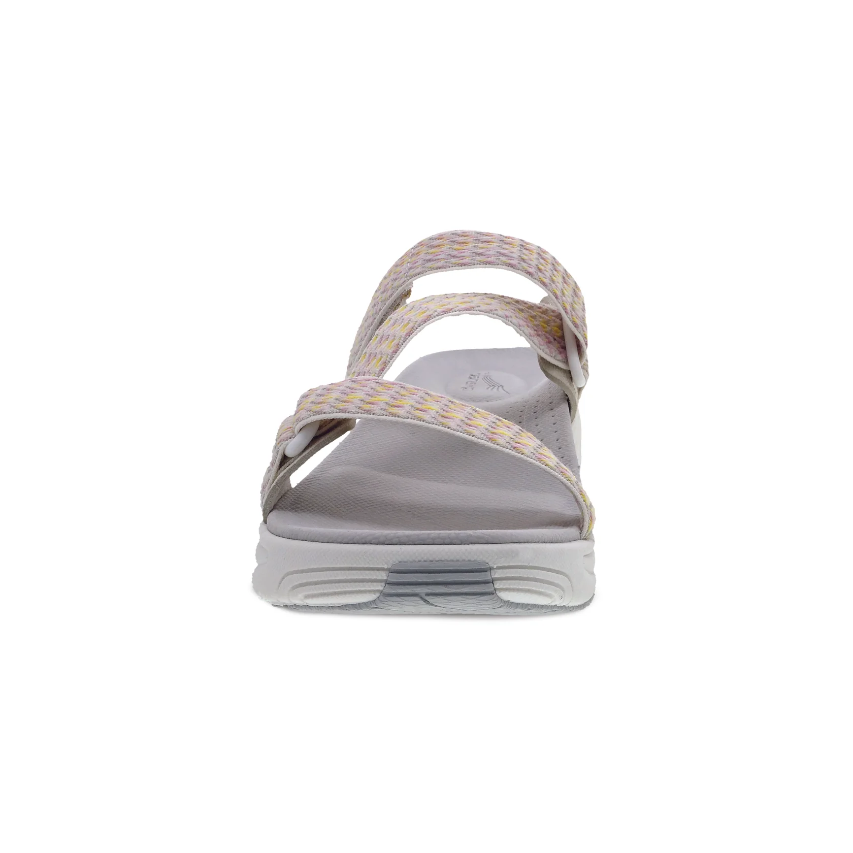 Dansko Women’s Rosette Slide Sandals-Ivory Multi Webbing