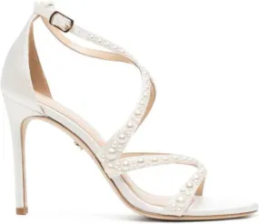 Dee Ocleppo Fiji 90mm satin sandals White