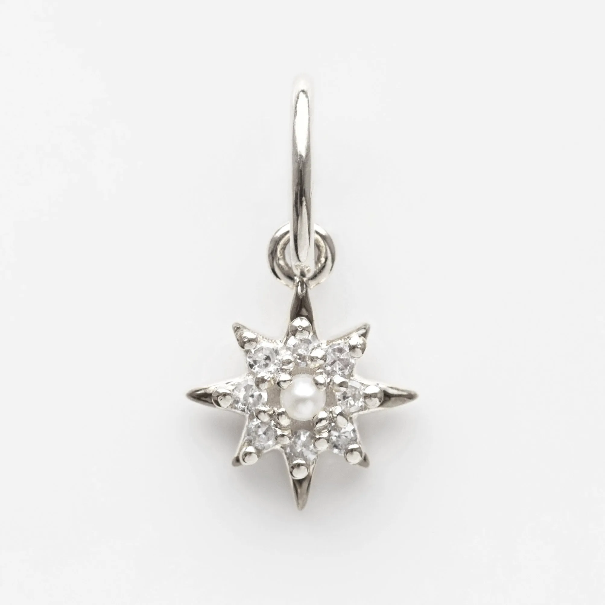 Diamond Vintage Star Charm