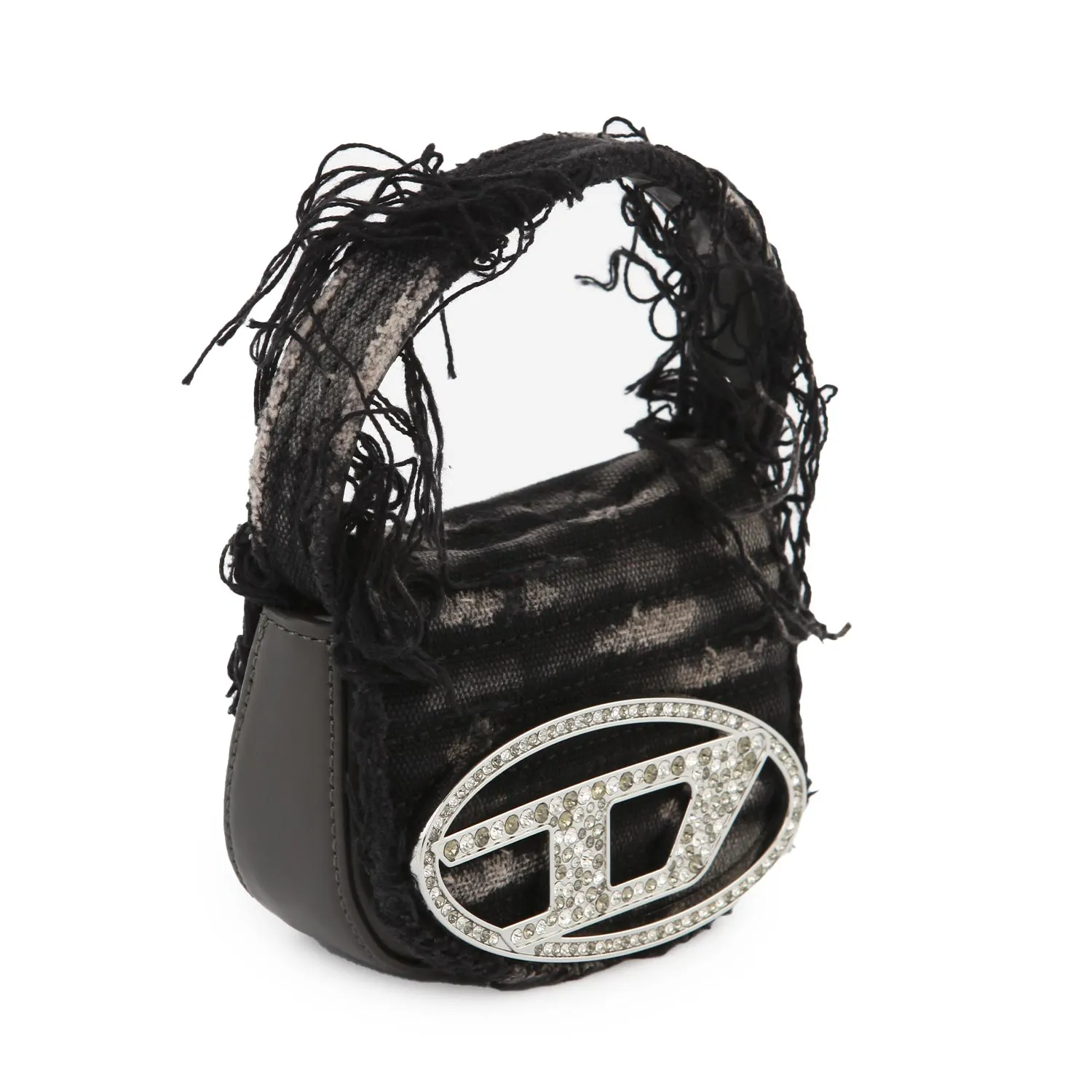 Diesel 1Dr-Xs Dark Gray And Washed Black Handbag