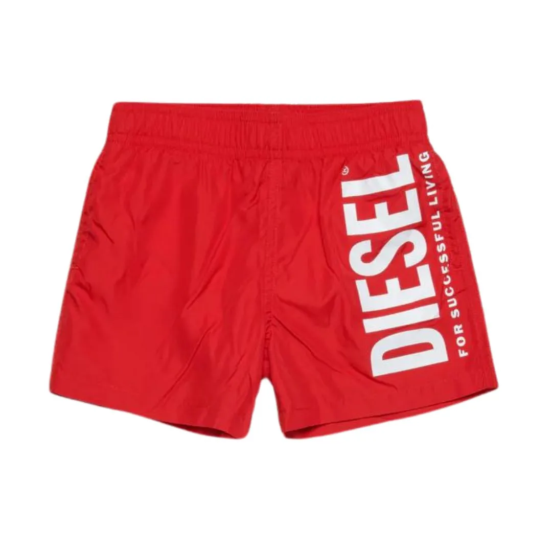 Diesel Swim Shorts Logo Red