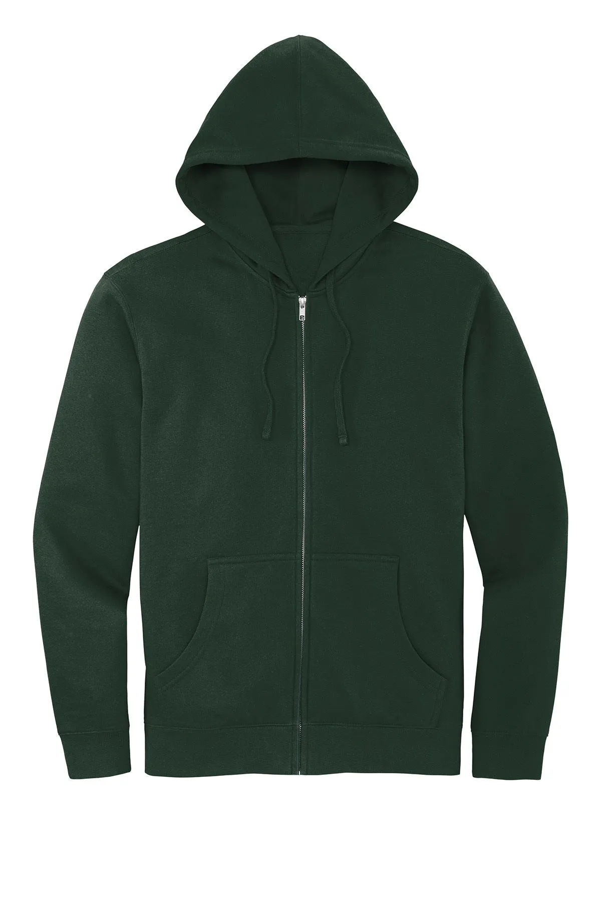 District VIT Cotton Fleece Full Zip Hoodie Sweatshirt