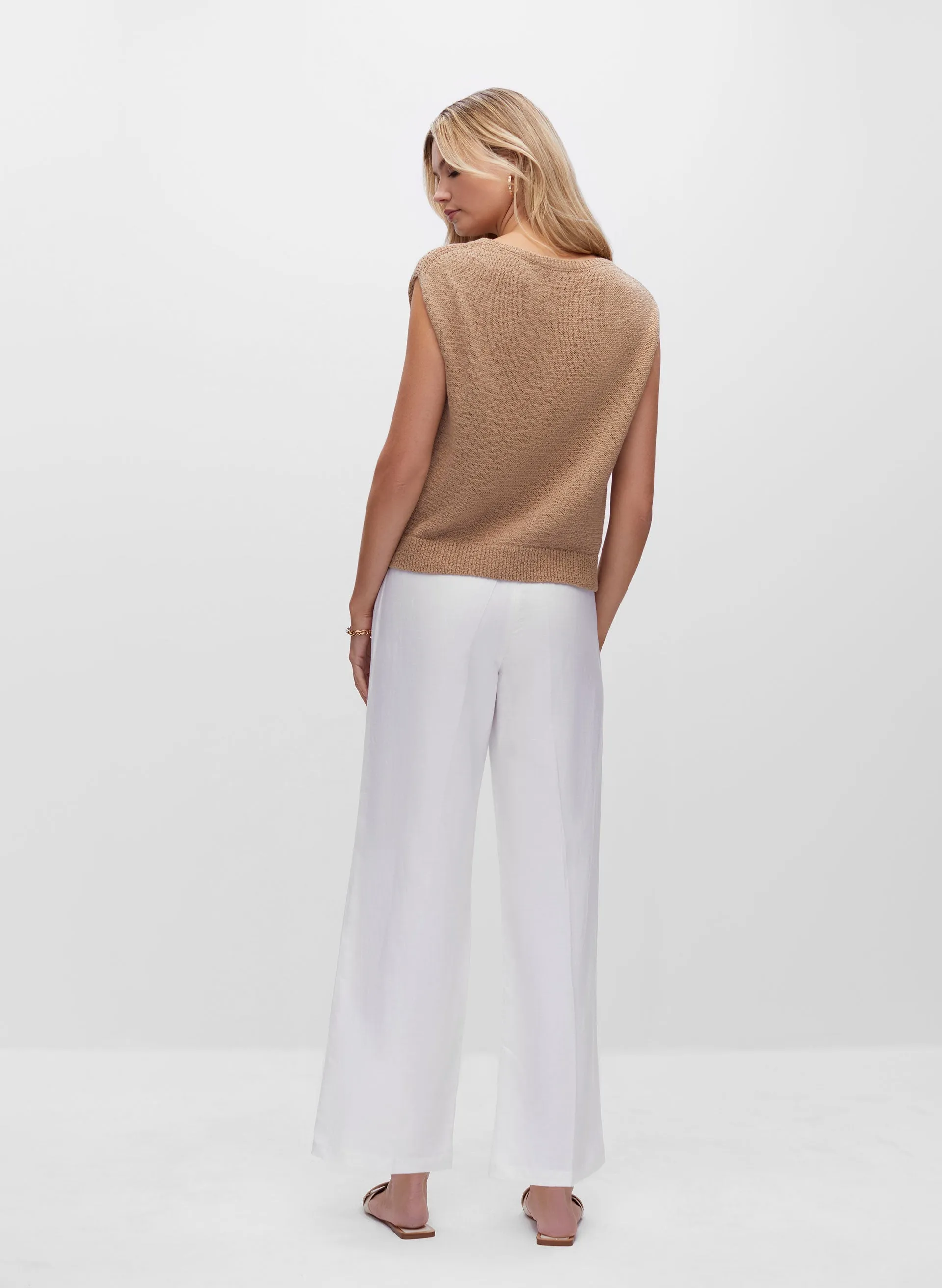 Drop Shoulder Knit Top