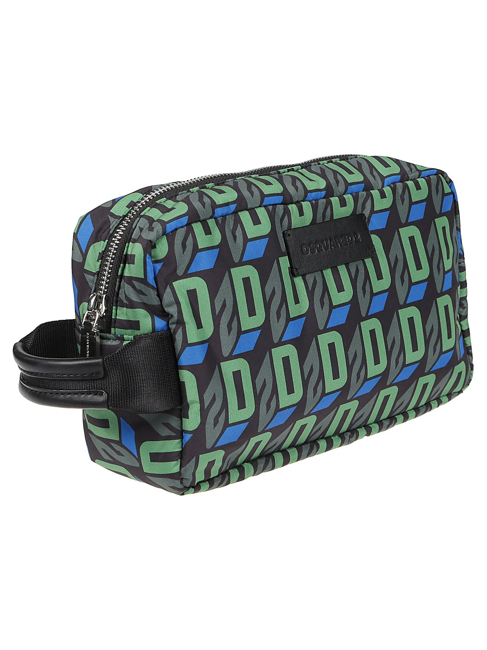 Dsquared2 Monogram-Printed Zipped Wash Bag