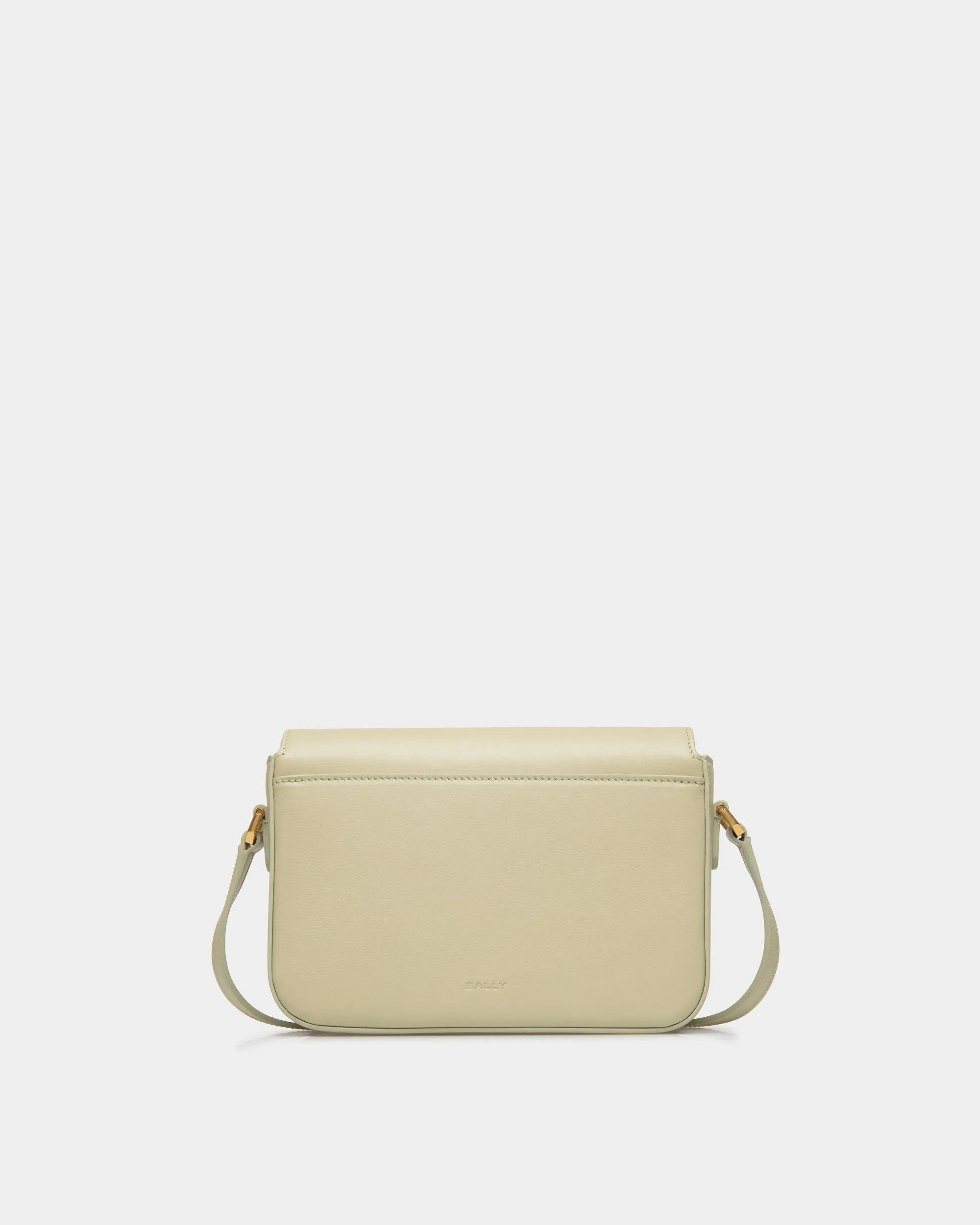 Emblem Small Crossbody Bag In Light Green Leather 