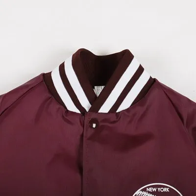 Felco Award Jacket Nylon Oxford Flannel Lined Burgundy/