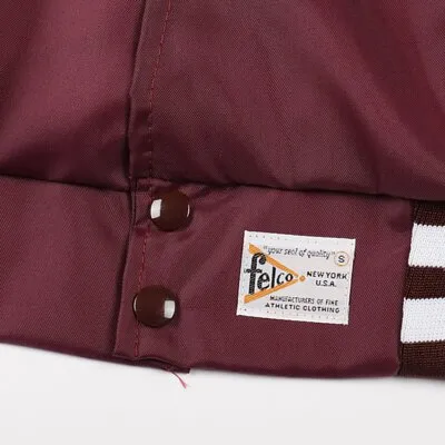 Felco Award Jacket Nylon Oxford Flannel Lined Burgundy/