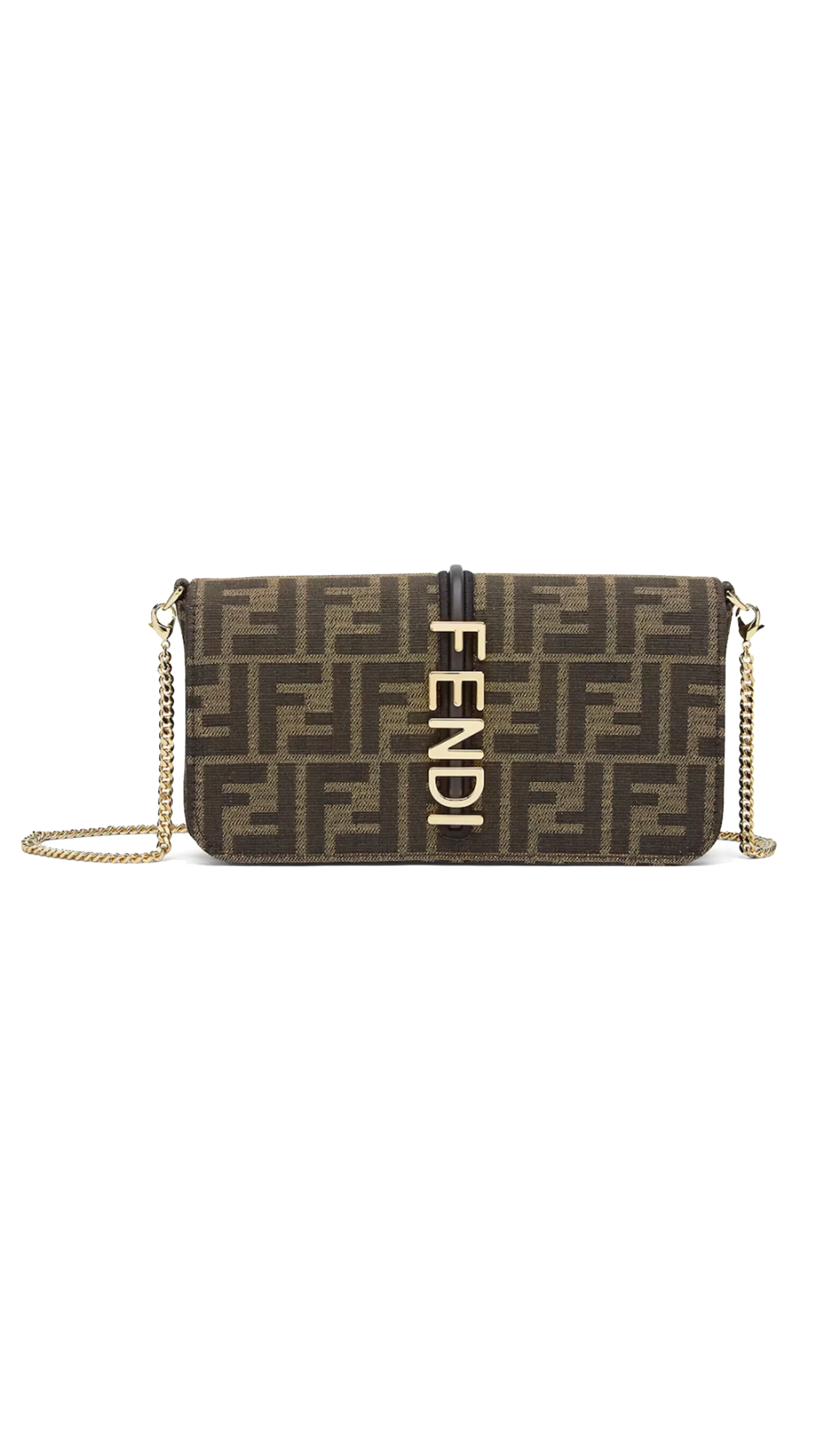 Fendigraphy Wallet On Chain - Brown