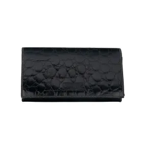 Gianfranco Ferré Black Crocodile Wallet - '70s