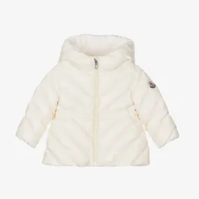 Girls Ivory Sanaa Hooded Down Coat